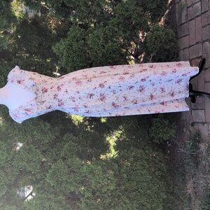 Francesca’s Miami Maxi Dress Slit Front NWOT